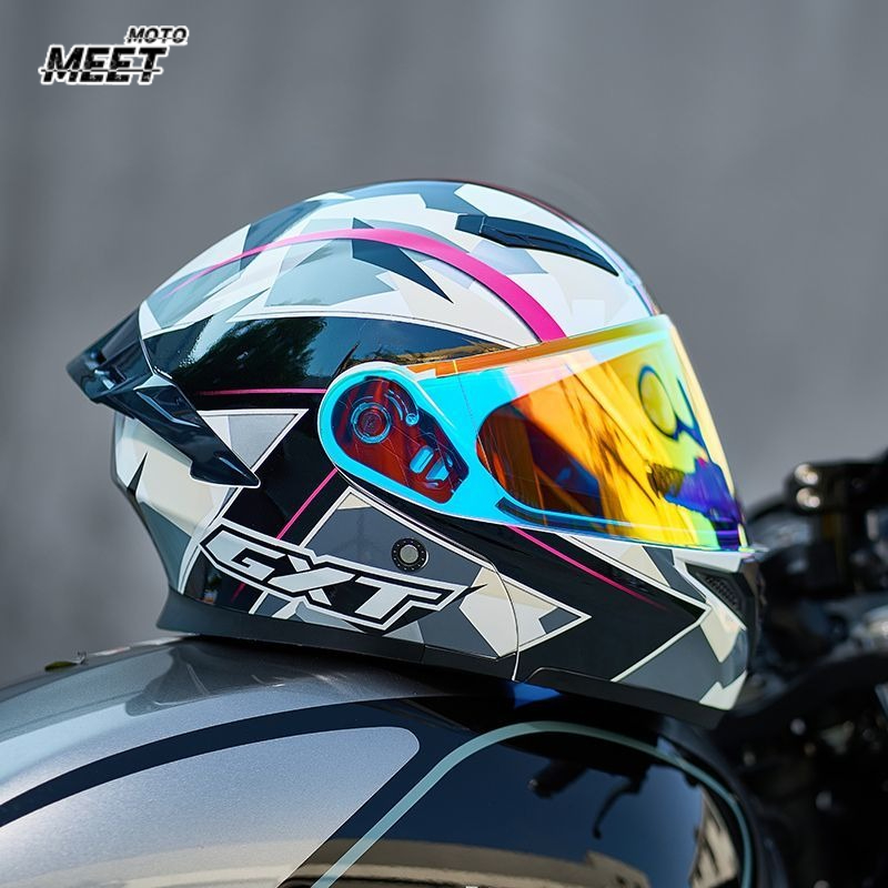 Motorcycle Gear Up - Kaski integralne z homologacją DOT, ochraniacze