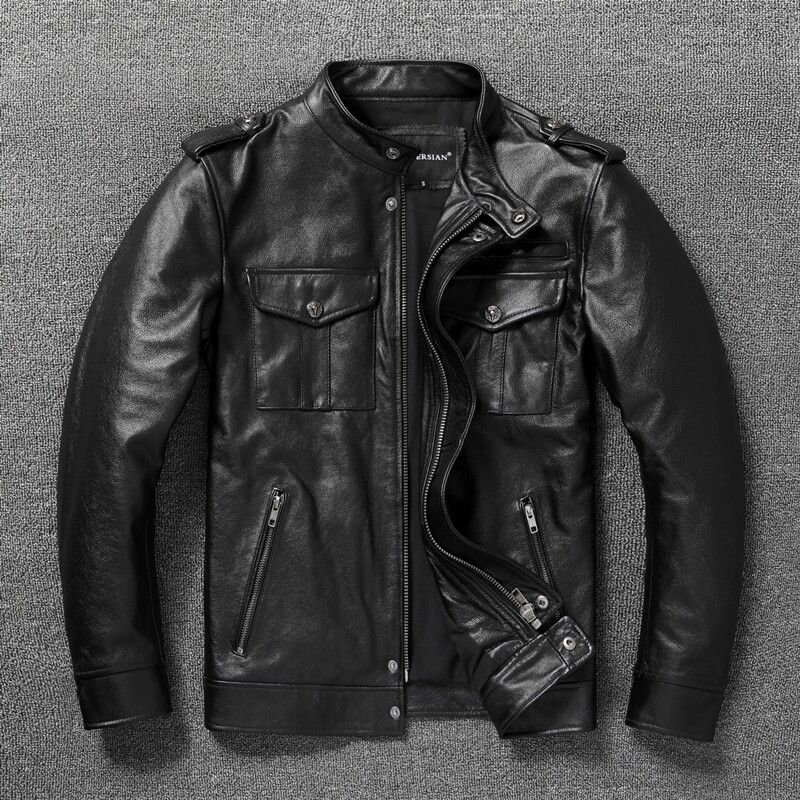 Kurtki męskie ze skóry natural – Riding Jacket Leather recenzja i cena