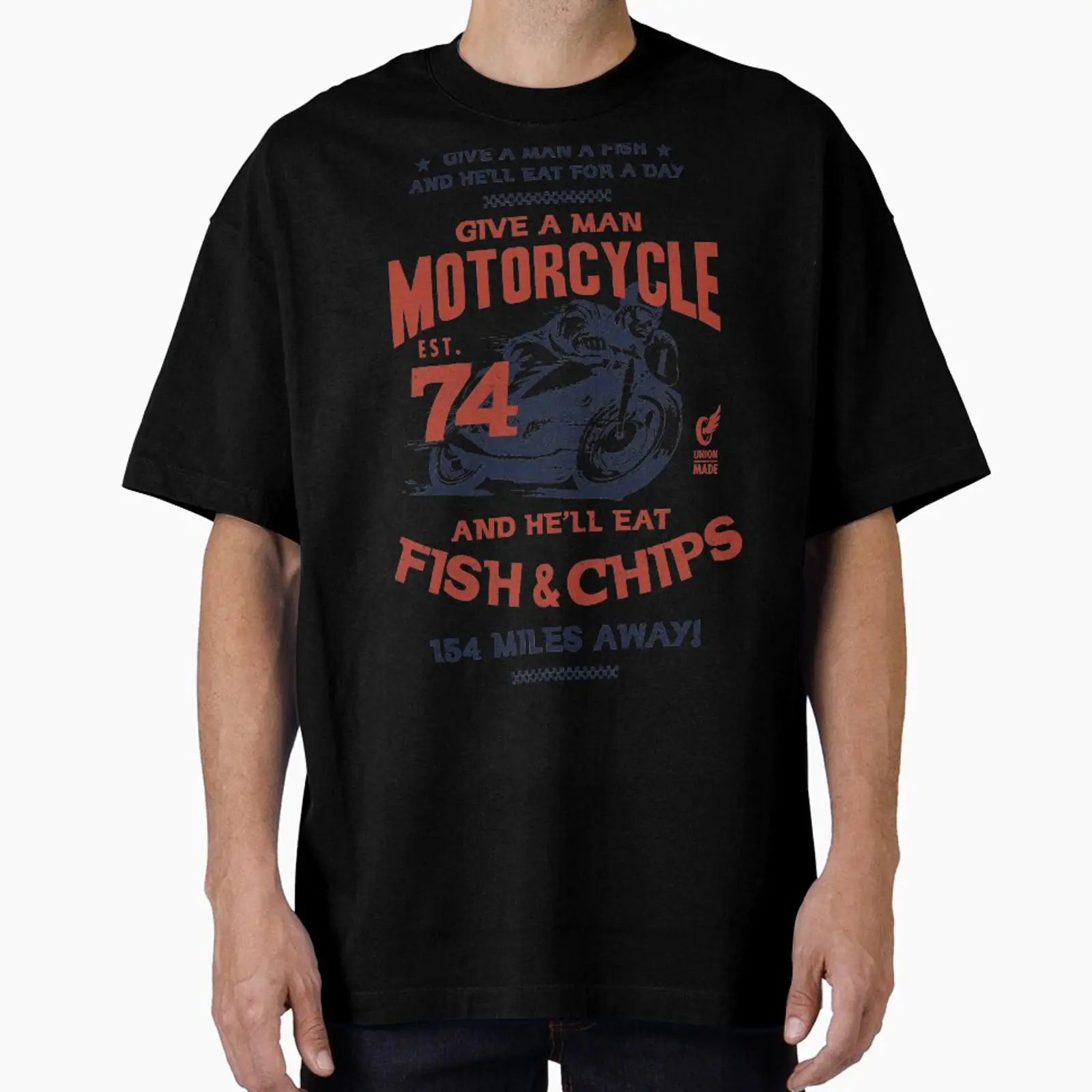 Koszulka Fish and Chips z moty – Motorcycle Gear Wash recenzja i cena