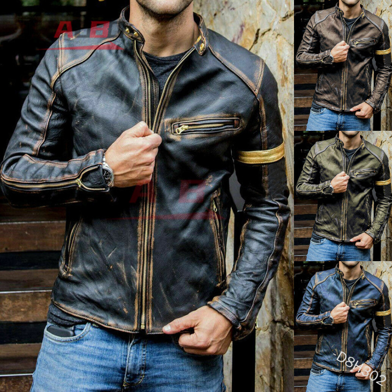Kurtka motocyklowa retro skórz – Riding Jacket Leather recenzja i cena