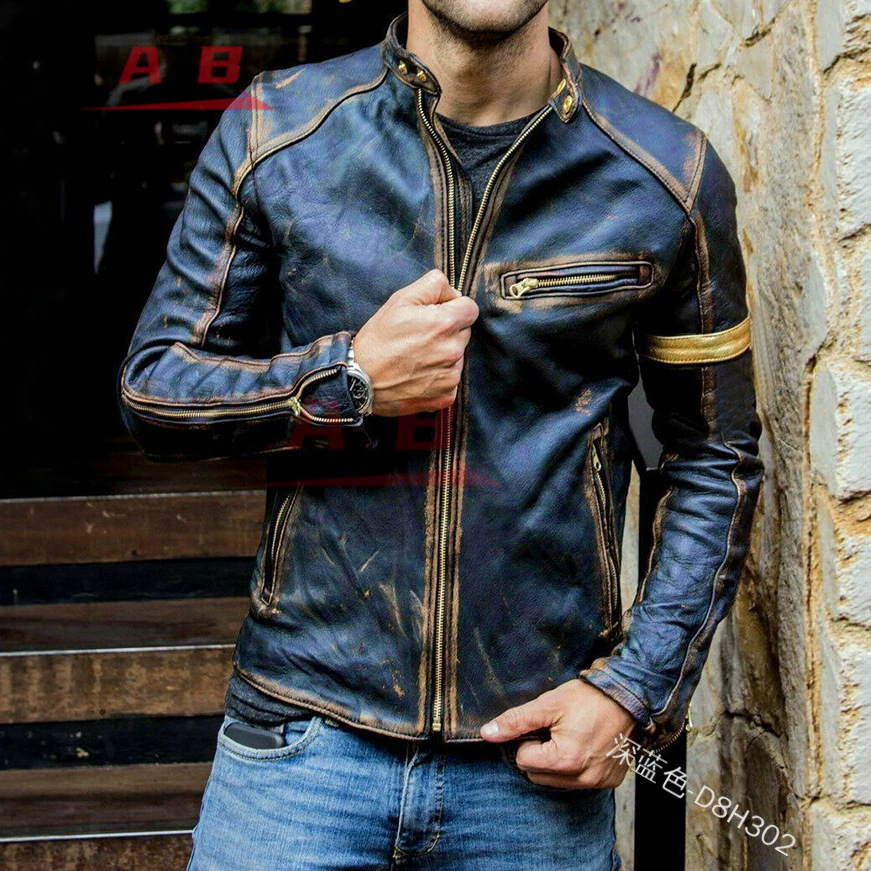 Kurtka motocyklowa retro skórz – Riding Jacket Leather recenzja i cena